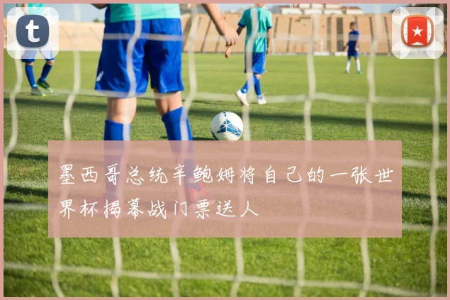 墨西哥总统辛鲍姆将自己的一张世界杯揭幕战门票送人